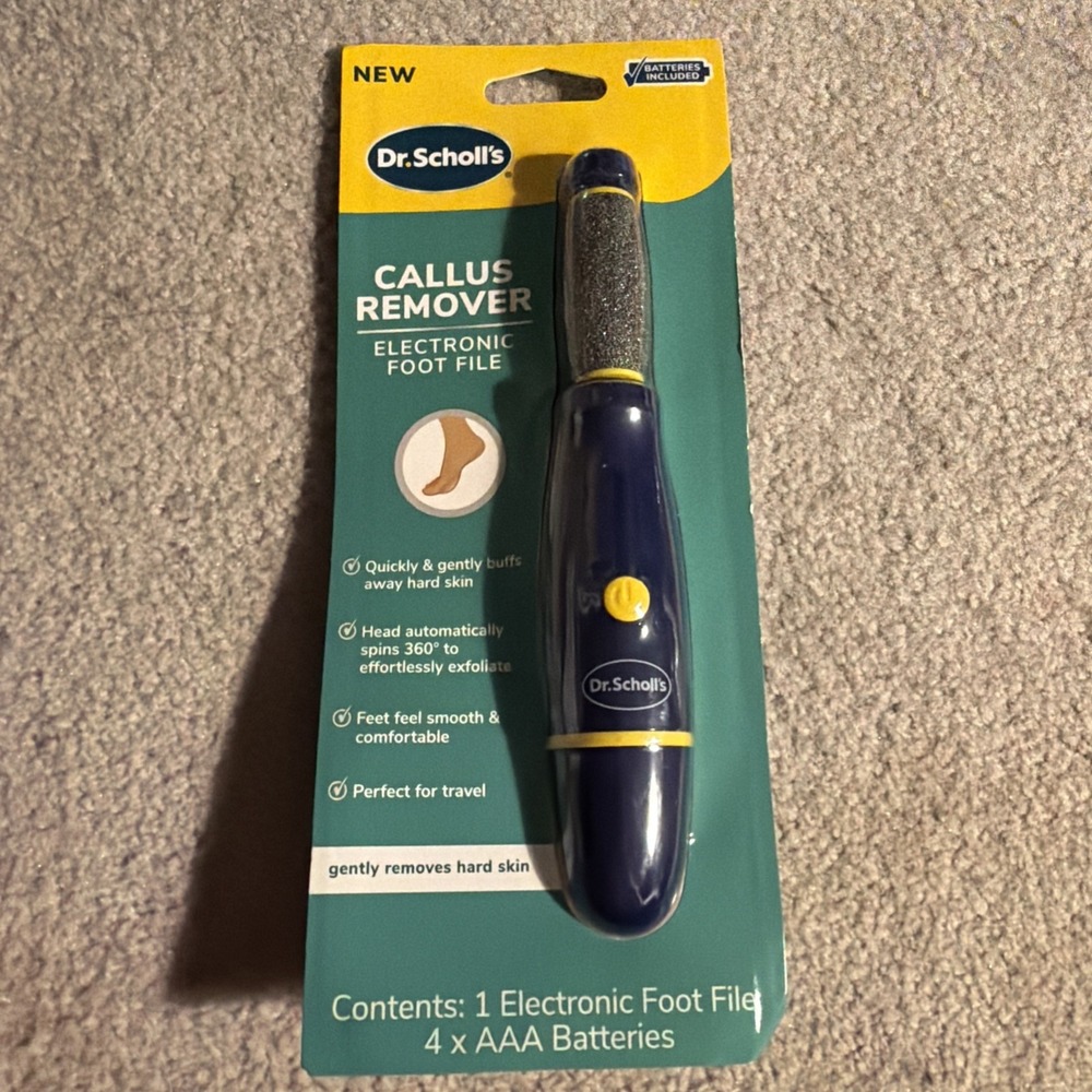 Dr Scholl’s Callus Remover Electric Foot File for Dry Cracked Heels C0954 NEW